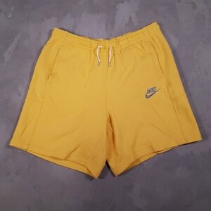 NIKE Sportswear Tech Fleece‎ Shorts Mens Size 2XL Sulfur Yellow Recycled